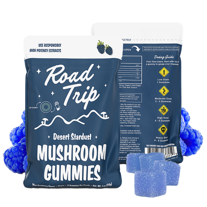 Desert Stardust Mushroom Gummies - Blue Raspberry