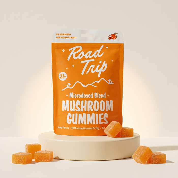 Road Trip - MICRODOSED Gummies + Functional Mushrooms - Orange