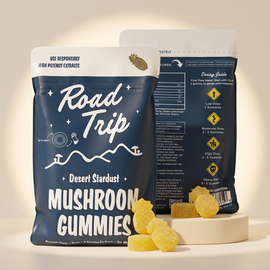Desert Stardust Mushroom Gummies - Pineapple
