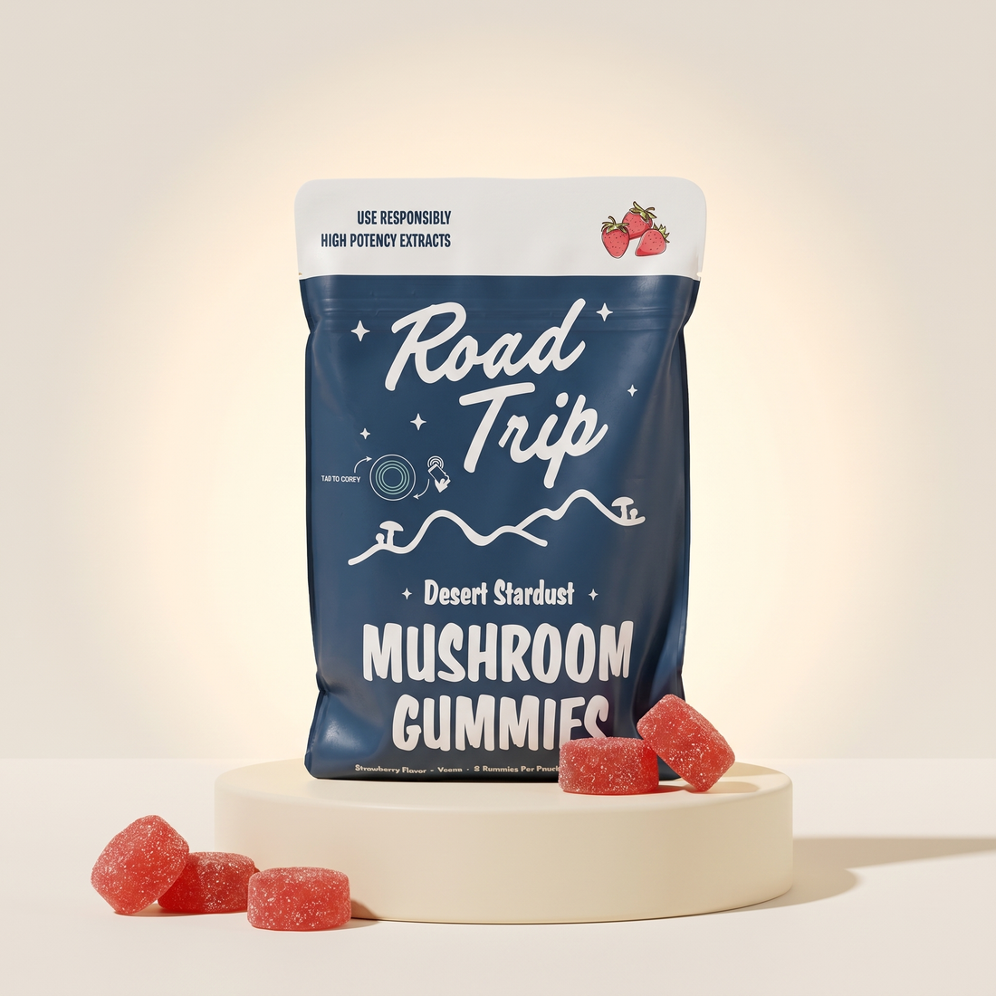 Desert Stardust Mushroom Gummies - Strawberry