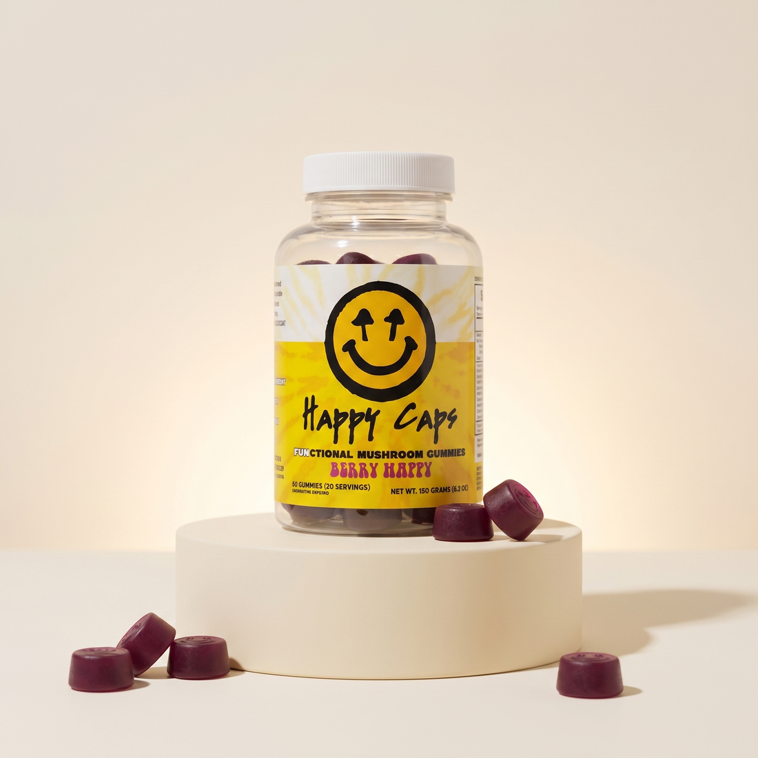 Functional Mushroom Gummies - Berry Happy
